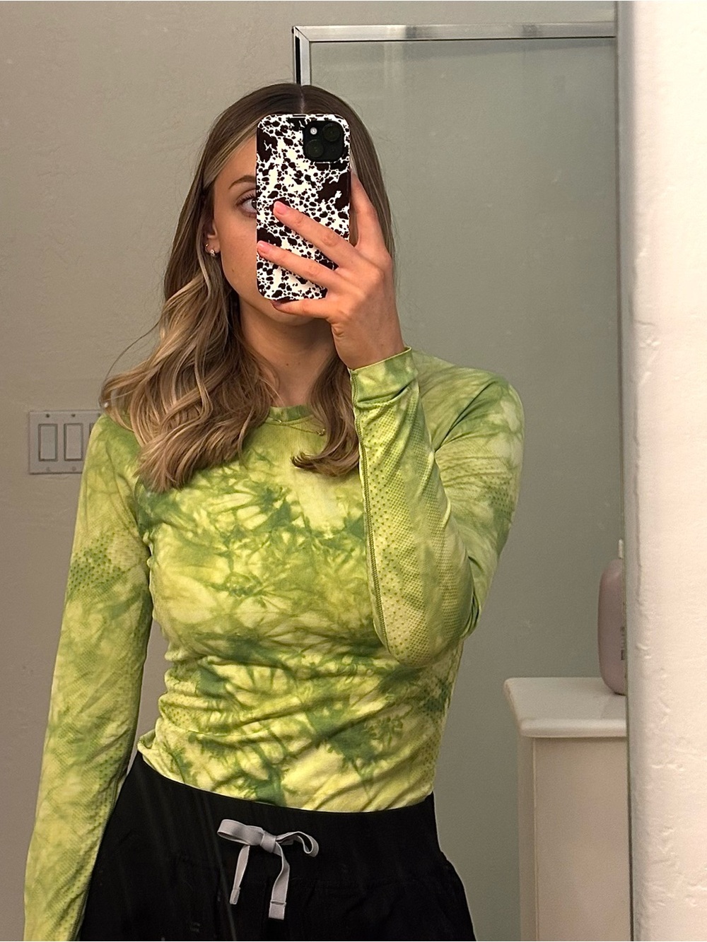 WOMEN’S Figs Matcha Tie Dye Underscrub